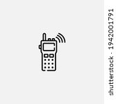 Walkie Talkie Icon Sign Vector...