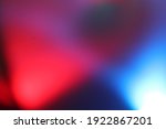 A Red And Blue Light In A...