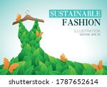 sustainable fashion or eco... | Shutterstock .eps vector #1787652614