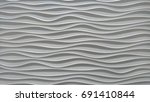silver white wave horisontal... | Shutterstock . vector #691410844