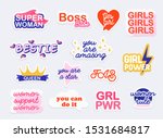collection of stickers with... | Shutterstock .eps vector #1531684817