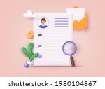 resume. human resource... | Shutterstock .eps vector #1980104867