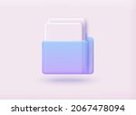 files folder with paper... | Shutterstock .eps vector #2067478094