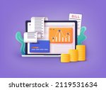 data analytics  dashboard and... | Shutterstock .eps vector #2119531634