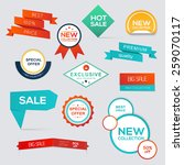 collection of sale discount... | Shutterstock .eps vector #259070117