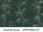 luxury gold tropical vintage... | Shutterstock .eps vector #1999380137