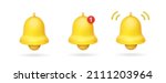 Notification Bell Icons. Yellow ...