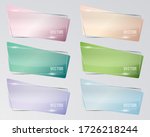 glossy banner  glass banner... | Shutterstock .eps vector #1726218244