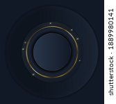 golden circle shiny dots on... | Shutterstock .eps vector #1889980141