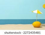 Summer vibes, vacation and relax in summertime, space for text