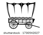 Wild West Covered Wagon Black...
