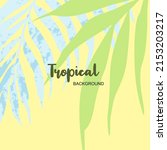 summer background with tropical ... | Shutterstock .eps vector #2153203217