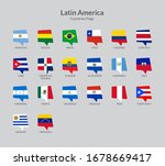 latin american countries flag... | Shutterstock .eps vector #1678669417