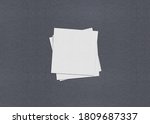 blank white business card... | Shutterstock . vector #1809687337