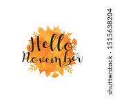 hello november foliage... | Shutterstock .eps vector #1515638204