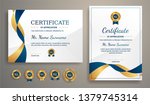 certificate of appreciation... | Shutterstock .eps vector #1379745314