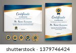 certificate of appreciation... | Shutterstock .eps vector #1379746424