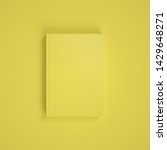 Blank Yellow Book On Yellow...