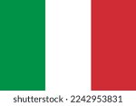 Flag of italy with vertical...