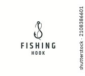 fishing hook logo icon design... | Shutterstock .eps vector #2108386601