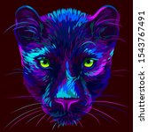 panther. abstract  multi... | Shutterstock .eps vector #1543767491