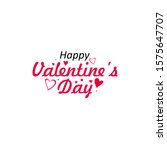 happy valentine's day... | Shutterstock .eps vector #1575647707