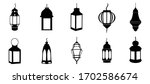 set of islamic lantern element... | Shutterstock .eps vector #1702586674