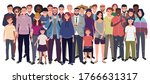multinational group of people... | Shutterstock .eps vector #1766631317
