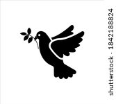 dove of peace icon. peace... | Shutterstock .eps vector #1842188824