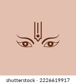 Lord Vishnu Tilak And Eyes...