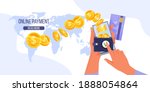 money transfer  online mobile... | Shutterstock .eps vector #1888054864