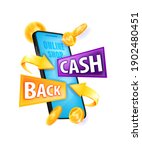 cash back money reward ... | Shutterstock .eps vector #1902480451