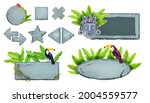 stone game button set  jungle... | Shutterstock .eps vector #2004559577