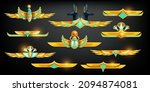 egyptian game ornament border ... | Shutterstock .eps vector #2094874081