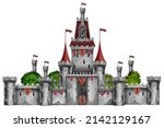 medieval castle  magic fantasy... | Shutterstock .eps vector #2142129167