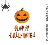 hallowen pumpkin on a white... | Shutterstock .eps vector #1826527574