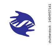 hand care logo template vector... | Shutterstock .eps vector #1404957161