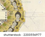 Background of 50000 won...