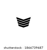 abstract geometric symbol.... | Shutterstock .eps vector #1866739687