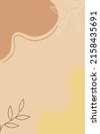  paints in boho style. abstract ... | Shutterstock .eps vector #2158435691