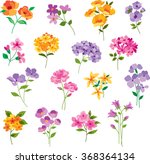 Colorful Hand Drawn Flowers