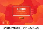 orange liquid color background. ... | Shutterstock .eps vector #1446224621