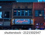 Small photo of Nashville, Tennessee, USA - January 26, 2022: Front of Layla's Honky-Tonk on Broadway Street in Nashville, TN.