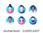 avatar profile picture icon set ... | Shutterstock .eps vector #1120511657