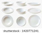 set of nine isolated white... | Shutterstock .eps vector #1420771241