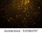 Abstract Gold Bokeh With Black...