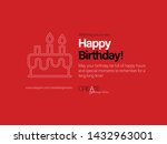minimal corporate birthday... | Shutterstock .eps vector #1432963001