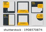 set of editable square banner... | Shutterstock .eps vector #1908570874