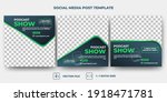 set of editable square banner... | Shutterstock .eps vector #1918471781