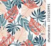 fashionable seamless tropical... | Shutterstock .eps vector #1710120991